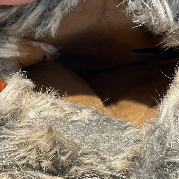 Khombu Nordic 2 Duck Boots Women's Size 8 Beige Suede Faux Fur Trim Waterproof - Picture 11 of 11